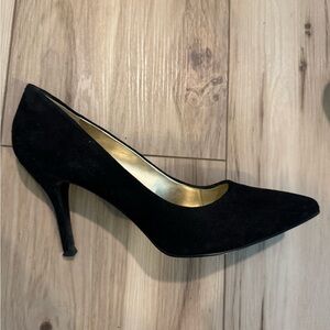 Nine West Black Suede Heels
